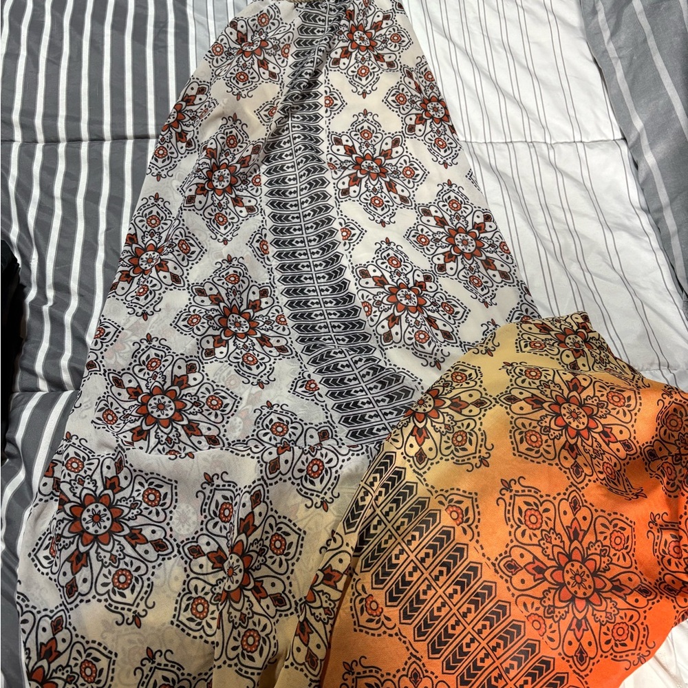 Taylor & Sage Beige and Black Patterned Garment